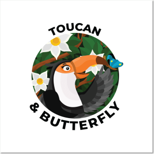 Toucan & Butterly Posters and Art